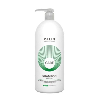 Купить ollin prof care (оллин) шампунь для восстановления структуры волос, 1000мл в Балахне