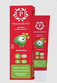 Купить президент (president) зубная паста для детей с 6 лет земляника, 43г 50rda в Балахне