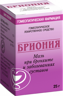 Купить бриония, мазь для наружного применения гомеопатическая, 25г в Балахне