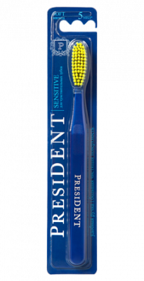 Купить президент (president) зубная щетка sensitive мягкая, 1 шт в Балахне