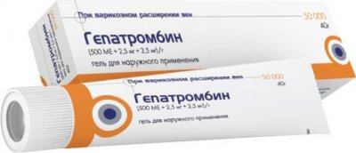 Купить гепатромбин, гель для наружного применения (500ме+2,5мг+2,5мг)/г, 40г в Балахне