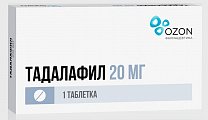 Купить тадалафил, таблетки, покрытые пленочной оболочкой 20мг, 1 шт в Балахне