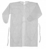 Комплект одежды и белья медицинский (хирургический халат) одноразовый, нетканный, стерильный, размер 52-54, пл 40г/м2, 1 шт