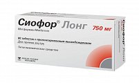 Купить сиофор лонг, таблетки с пролонгированным высвобождением 750 мг, 60 шт в Балахне
