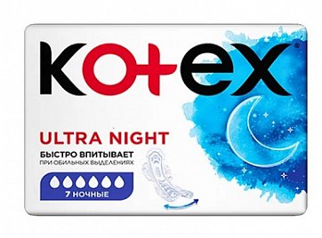 Kotex Ultra Night (Котекс) прокладки ночные 7шт