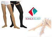 Чулки Тонус эласт медицинские эластичные лечебные 1 класс компрессии размер 4 рост 1 черные