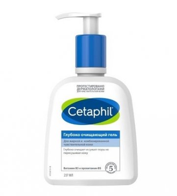 Купить cetaphil (сетафил) гель глубоко очищающий, 237мл в Балахне