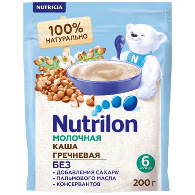Купить nutrilon (нутрилон) каша молочная гречневая с 6 месяцев, 200г в Балахне