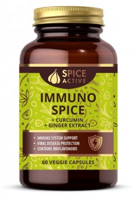 Купить spice active (спайс актив) комплекс для иммунитета с куркумином и имбирем, капсулы 60 шт бад в Балахне