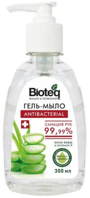 Купить bioteq (биотек) гель-мыло антибактериальное с экстрактом алоэ вера, 300 мл в Балахне