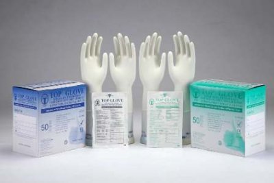 Купить перчатки top gloves нестерильные латексные опудренные размер м, 50 пар в Балахне