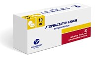 Купить аторвастатин канон, таблетки, покрытые пленочной оболочкой 10мг, 30 шт в Балахне