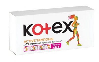 Купить kotex active (котекс) тампоны супер 16шт в Балахне