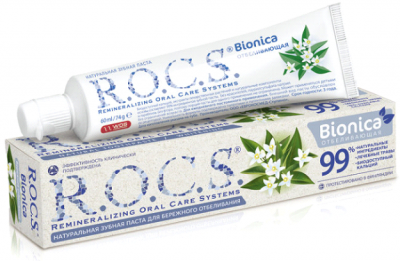 Купить рокс (r.o.c.s) зубная паста бионика отбеливающая, 74мл в Балахне