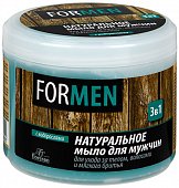 Купить флоресан (floresan) мыло натуральное мужское для кожи, волос и бритья 3в1, 450мл в Балахне
