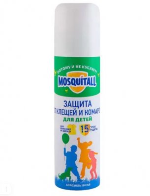 Купить mosquitall (москитолл) нежная защита аэрозоль от комаров и клещей 150 мл в Балахне