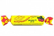 Купить аскорбиновая кислота с сахаром, таблетки со вкусом малины, 10 шт бад в Балахне