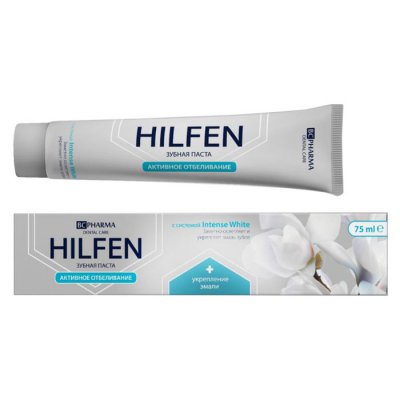 Купить хилфен (hilfen) bc pharma зубная паста активное отбеливание, 75мл в Балахне