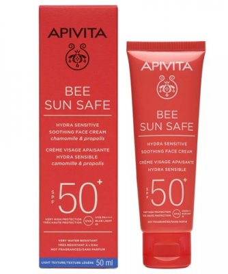 Купить apivita (апивита) крем для чувствительной кожи лица солнцезащитный успокаивающий, spf50 50мл в Балахне