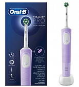 Купить oral-b (орал-би) электрическая зубная щетка vitality pro d103.413.3 тип 3708 с зарядным устройством, тип 3757, сиреневый в Балахне