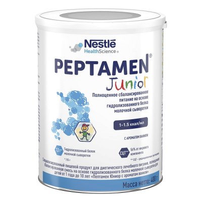 Купить peptamen junior (пептамен) смесь сухая при нарушениях жкт с 12 месяцев, 400г в Балахне