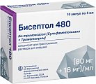 Купить бисептол, концентрат для приготовления раствора для инфузий (80мг+16мг)/мл, ампулы 5мл, 10 шт в Балахне