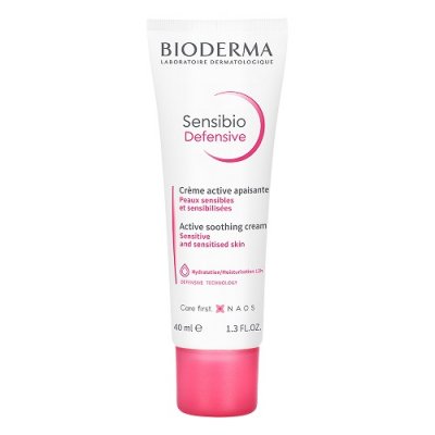 Купить bioderma sensibio defensive (биодерма сенсибио) крем для чувствительной кожи лица и шеи легкий 40мл в Балахне