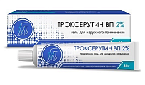 Купить троксерутин вп, гель для наружного применения 2% 40г в Балахне