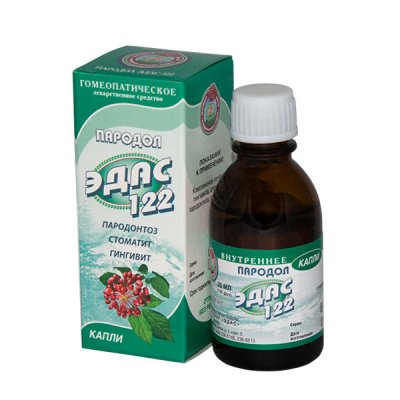 Купить эдас-122 пародол (пародонтоз), капли для приема внутрь гомеопатические, 25мл в Балахне