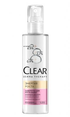 Купить clear derma therapy (клеар), сыворотка для волос энергия роста, флакон 190 мл в Балахне