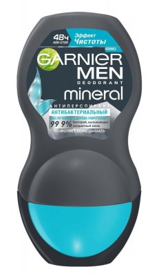 Купить garnier men mineral (гарньер) дезодорант-антиперспирант эффект чистоты 48часа ролик 50мл в Балахне