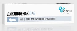 Купить диклофенак, гель для наружного применения 5%, 30г в Балахне