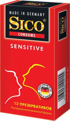 Купить sico (сико) презервативы sensitive контурные 12шт в Балахне