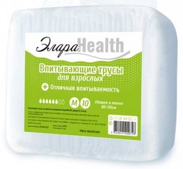 ЭлараHealth Normal подгузники-трусики для взрослых Нормал, размер M 10 шт