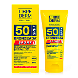 Librederm Bronzeada Sport (Либридерм) гель солнцезащитный для лица и тела, 50мл SPF50