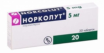 Норколут, таблетки 5мг, 20 шт