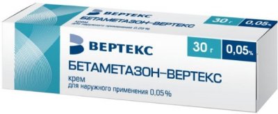 Купить бетаметазон-вертекс, крем для наружного применения 0,05%, 30г в Балахне