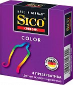 Купить sico (сико) презервативы color цветные 3шт в Балахне