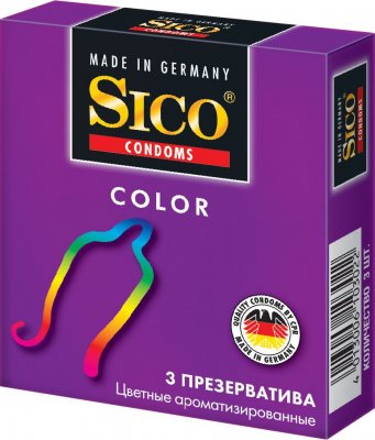 Купить sico (сико) презервативы color цветные 3шт в Балахне