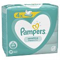 Купить pampers sensitive (памперс) салфетки влажные, 52шт (в комплекте 4 упаковки) в Балахне