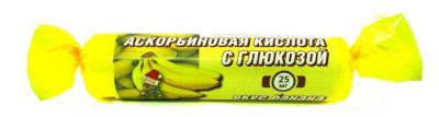 Купить аскорбиновая кислота с глюкозой гленвитол таблетки со вкусом банана 3г, 10 шт бад в Балахне
