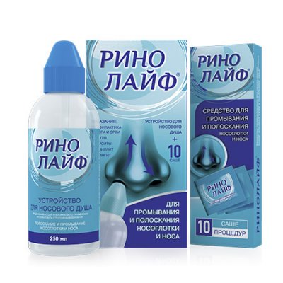 Купить ринолайф уствойство+средство для промывания полости носа и носоглотки, пакетики-саше 10 шт в Балахне