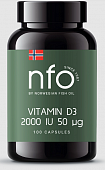 Купить norwegian fish oil (норвегиан фиш оил) витамин д3 2000ме, капсулы 100шт бад в Балахне