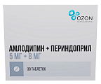 Купить амлодипин-периндоприл, таблетки 5мг+8мг 30шт  в Балахне