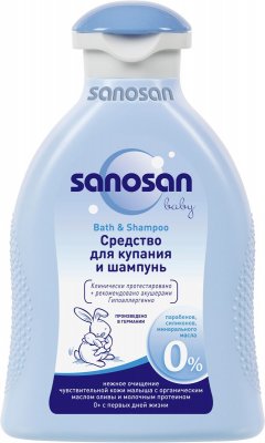Купить sanosan baby (саносан) средство для купания и шампунь, 200мл в Балахне
