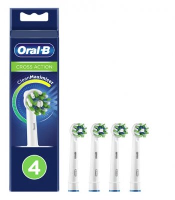 Купить oral-b (орал-би) насадка для электрической зубной щетки crossaction eb50brb цвет черный, 4 шт в Балахне