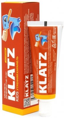 Купить klatz (клатц) зубная паста для детей 5-11лет карамель без фтора, 40мл в Балахне