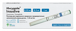 Купить инсудайв, раствор для подкожного введения 0.25/0.5/1 мг/доза шприц-ручка 3мл 1шт+игла 6шт в Балахне