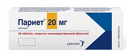 Купить париет, таблетки, покрытые кишечнорастворимой оболочкой 20мг, 28 шт в Балахне