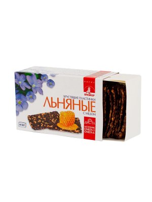 Купить льняные хрустящие пластинки биокор с медом 3,5г 30 шт бад в Балахне